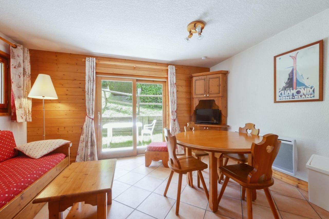 Appartement Chaleureux Les Houches 29 M² Piscine Partagee Екстериор снимка