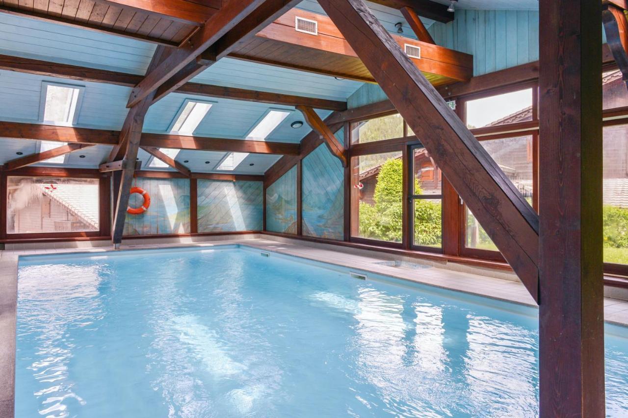 Appartement Chaleureux Les Houches 29 M² Piscine Partagee Екстериор снимка