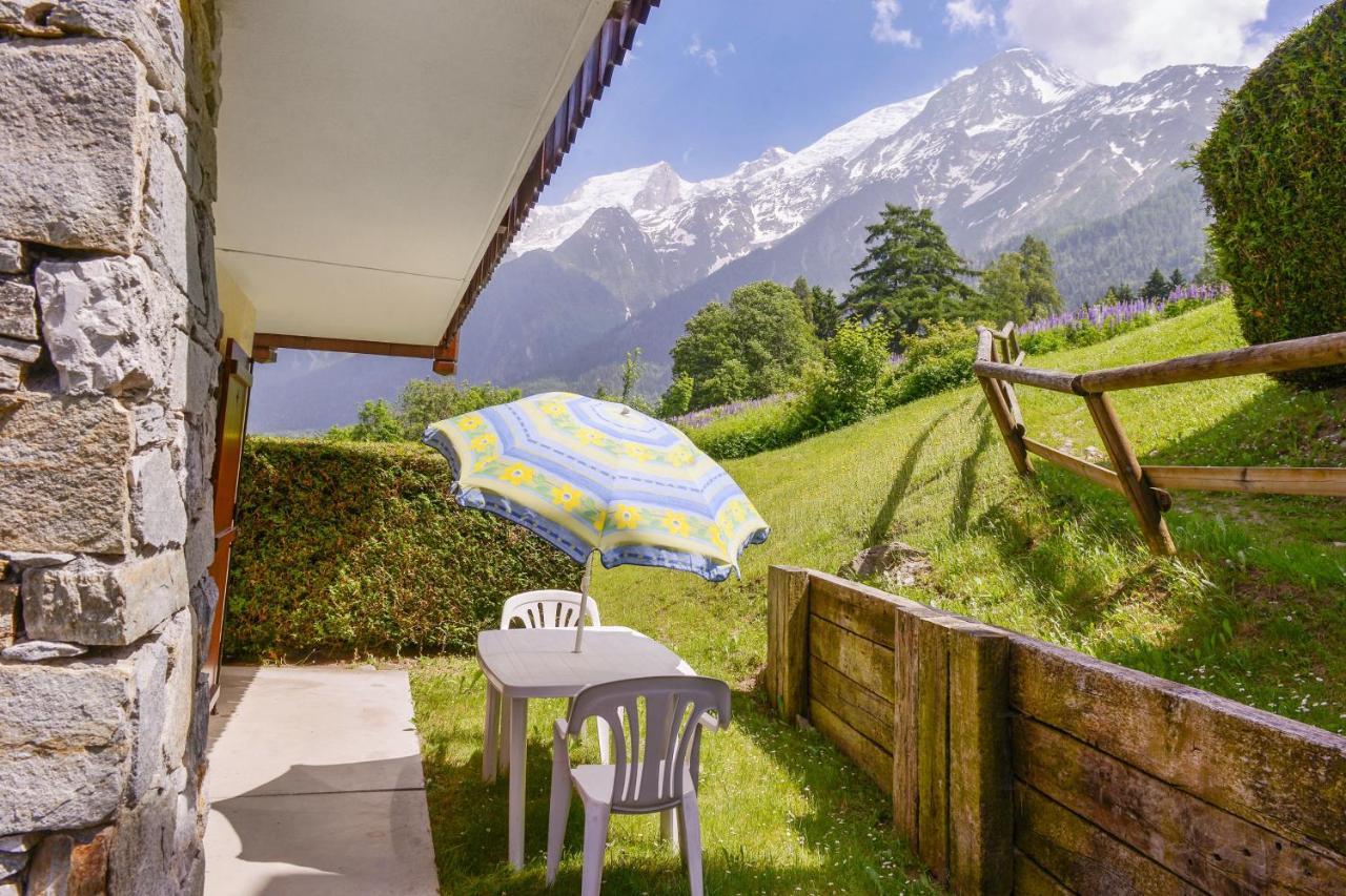 Appartement Chaleureux Les Houches 29 M² Piscine Partagee Екстериор снимка