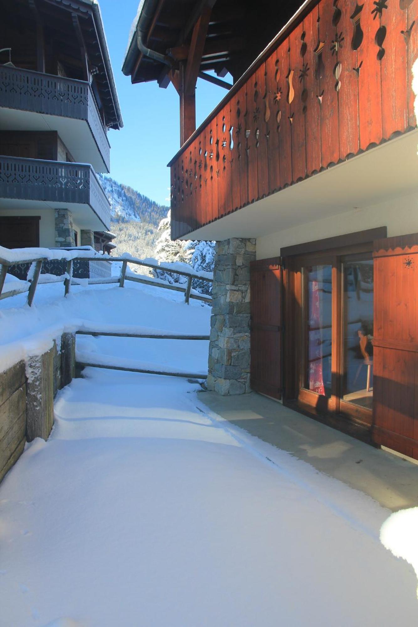 Appartement Chaleureux Les Houches 29 M² Piscine Partagee Екстериор снимка